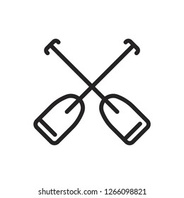 Oars vector icon