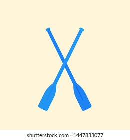 oars vector illustration in flat style