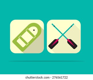 oars,boat icons