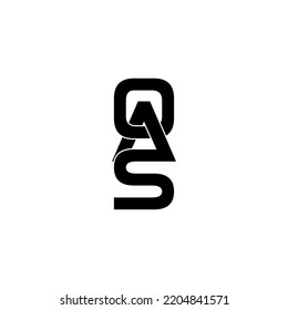 oas letter original monogram logo design