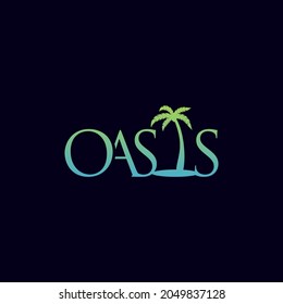 Oasis Flat Logo Vector for your company or business