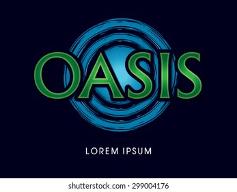 Oasis Font, typography graphic vector.