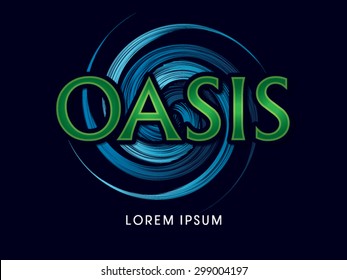 Oasis Font, typography graphic vector.
