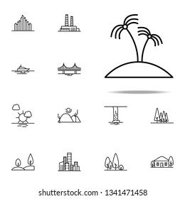 oasis icon. Landspace icons universal set for web and mobile