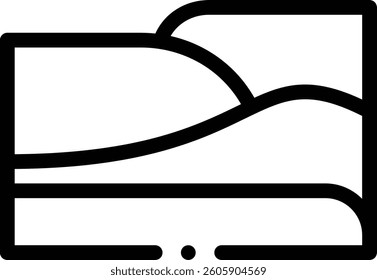 oasis icon. Thin Linear Style Design Isolated On White Background