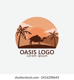 oasis logo icon simple illustration design