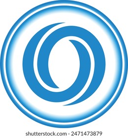 Oasis network-rose cryptocurrency logo illustrations on abstract background. 3d illustrations.