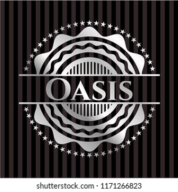 Oasis silver badge or emblem