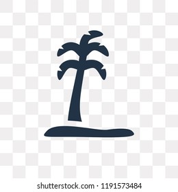 Oasis vector icon isolated on transparent background, Oasis transparency concept can be used web and mobile