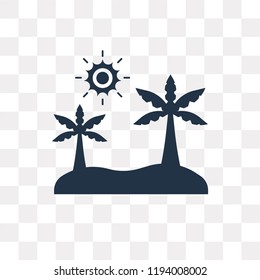 Oasis vector icon isolated on transparent background, Oasis transparency concept can be used web and mobile