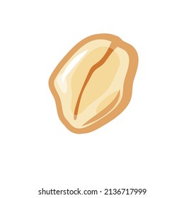 Haferflocken-Symbol auf weißem, isoliertem Hintergrund. Haferkörner. Vektorgrafik-Symbol