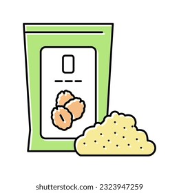 oat flour packaging color icon vector. oat flour packaging sign. isolated symbol illustration