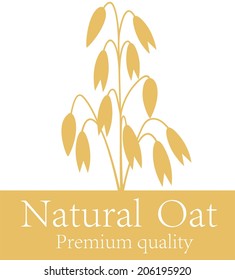 Oat icon. Isolated oat on white background