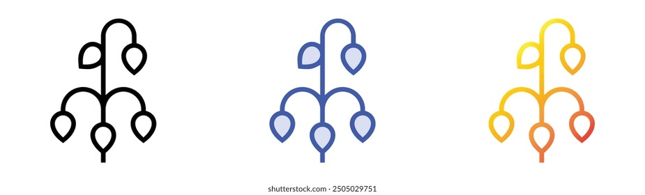 oat icon. Linear, Blue Fill and Gradient Style Design Isolated On White Background