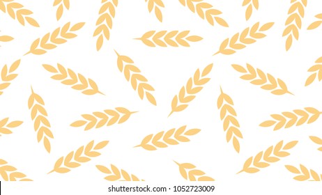 Oat pattern vector. free space for text. wallpaper. background.