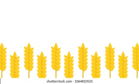 Oat pattern vector. free space for text. wallpaper. background.