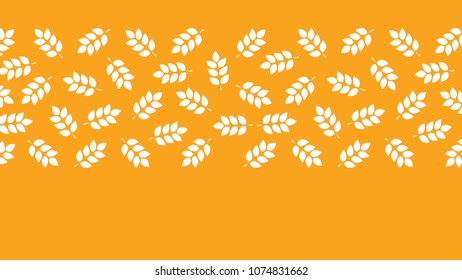 Oat pattern vector. free space for text. wallpaper. background.