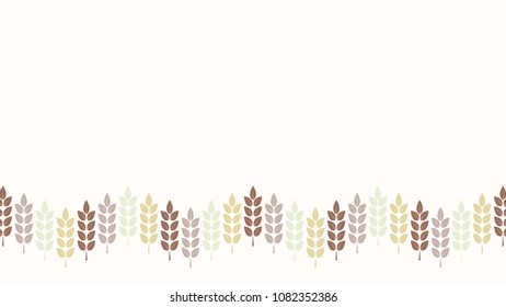 Oat pattern vector. free space for text. wallpaper. background.