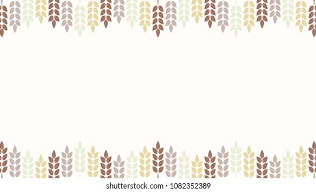 Oat pattern vector. free space for text. wallpaper. background.