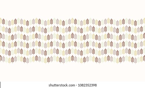 Oat pattern vector. free space for text. wallpaper. background.