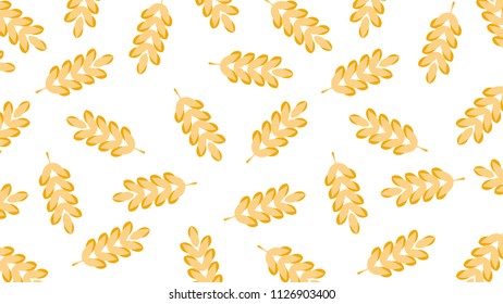Oat pattern vector. free space for text. wallpaper. background. label.