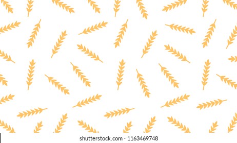 Oat pattern vector. free space for text. wallpaper. background.