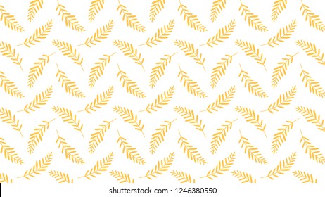 Oat pattern vector. free space for text. rice.