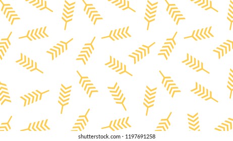 Oat pattern vector. wallpaper. background.