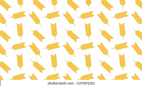 Oat pattern vector. wallpaper. background.