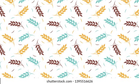 Oat pattern vector. wallpaper. background. oat symbol.