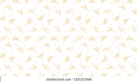 Oat pattern vector. wallpaper. background. oat symbol.