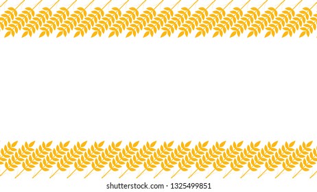 oat pattern vector. wallpaper. free space for text. copy space. rice symbol.