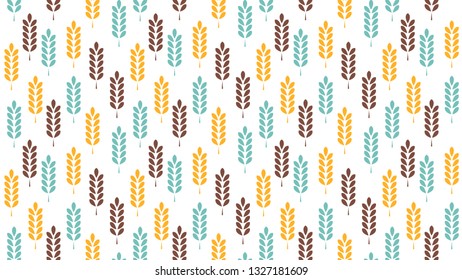 oat pattern vector. wallpaper. free space for text. copy space. rice symbol.