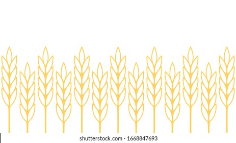 Oat pattern wallpaper. 