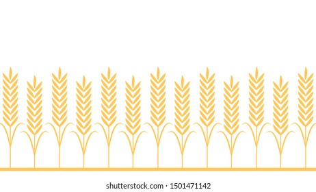 Oat pattern wallpaper. oat symbol. free space for text. copy space. background.