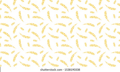 Oat pattern wallpaper. oat symbol. free space for text. rice sign. Rice pattern wallpaper.