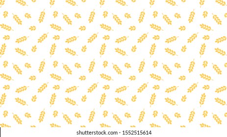 Papel pintado de patrón de avena. símbolo de avena. espacio libre para texto. signo de arroz. Papel pintado de patrón de arroz.