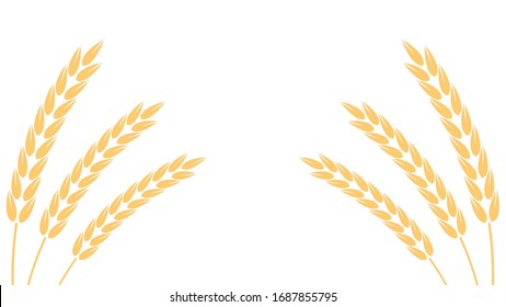 Oat pattern wallpaper. oat symbol. free space for text.