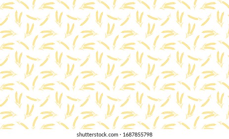 Oat pattern wallpaper. oat symbol. free space for text. rice sign. Rice pattern wallpaper.