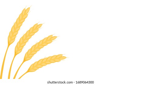Oat pattern wallpaper. oat symbol. free space for text.