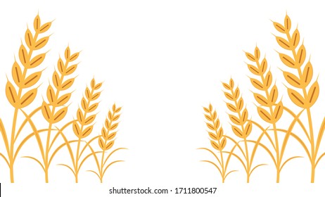Oat pattern wallpaper. oat symbol. free space for text.
