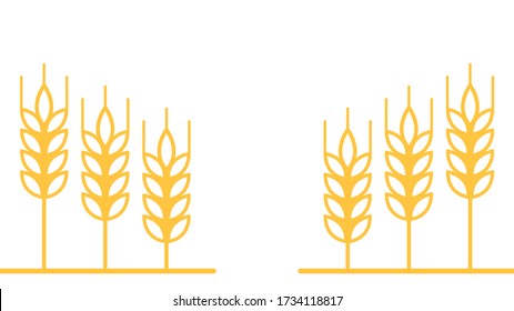 Oat pattern wallpaper. oat symbol. free space for text.