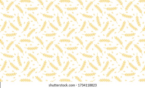 Oat pattern wallpaper. oat symbol. free space for text. rice sign. Rice pattern wallpaper.