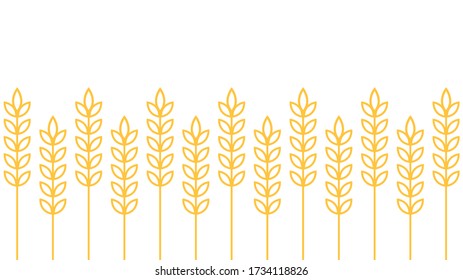 Oat pattern wallpaper. oat symbol. free space for text.