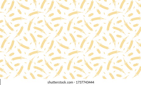 Oat pattern wallpaper. oat symbol. free space for text. rice sign. Rice pattern wallpaper.