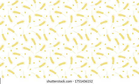 Oat pattern wallpaper. oat symbol. free space for text. rice sign. Rice pattern wallpaper.
