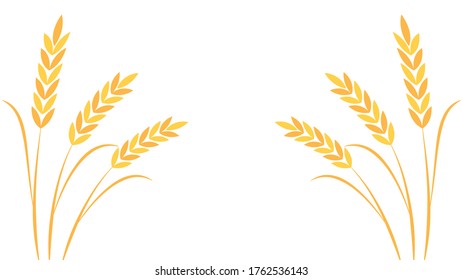 Oat pattern wallpaper. oat symbol. free space for text.