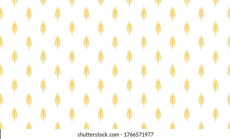 Papel de pared con patrón de avena. símbolo de avena. espacio libre para texto. signo de arroz. Papel pintado de patrón de arroz.
