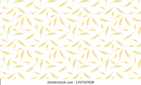 Oat pattern wallpaper. oat symbol. free space for text. rice sign. Rice pattern wallpaper.