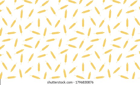 Oat pattern wallpaper. oat symbol. free space for text. rice sign. Rice pattern wallpaper.